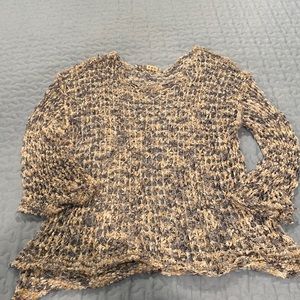Pol crochet overlay sweater size M